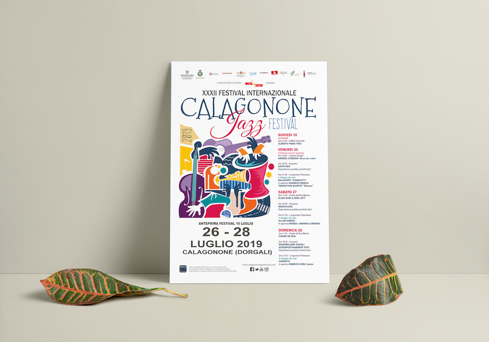 calagonone jazz festival 2019 la grafica 70x100