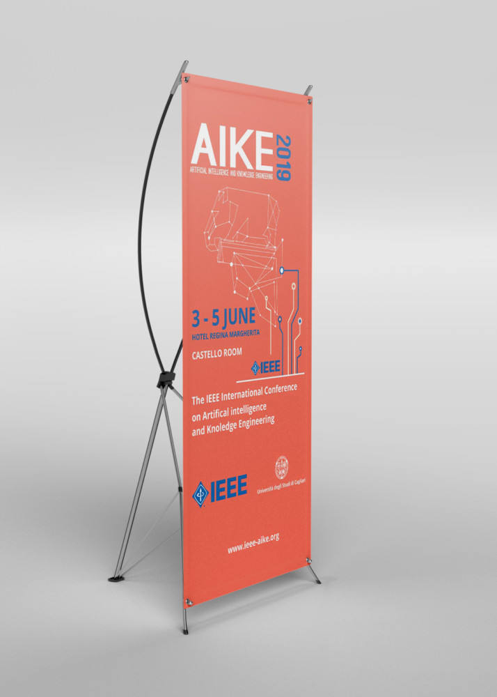 mockup rollup con elefantino Aike 2019