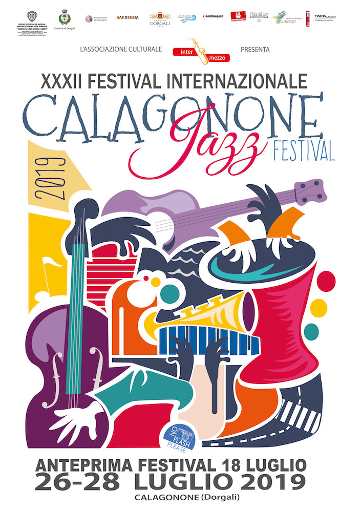 calagonone jazz festival 2019 l'anteriore del flyer