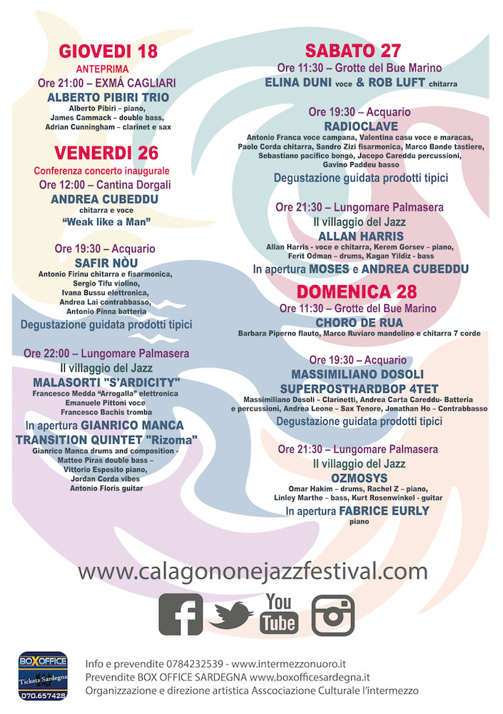 calagonone jazz festival 2019 il restro del flyer