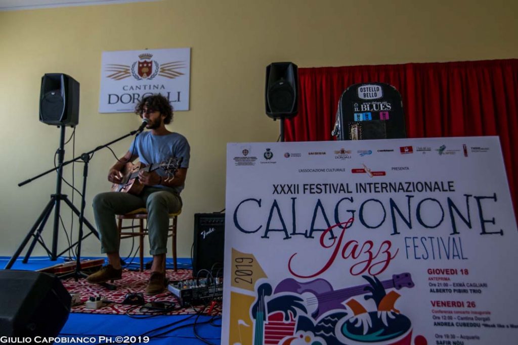 fotografie della mia grafica al calagonone jazz 2019